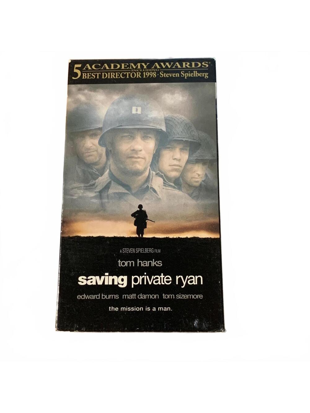 Saving Private Ryan VHS Tape Original Slipcover Closed Captioning R Rated